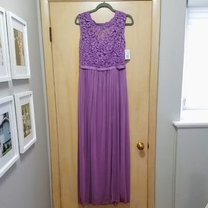 NWT David's Bridal Bridesmaid Dress w/ Lace Bodic